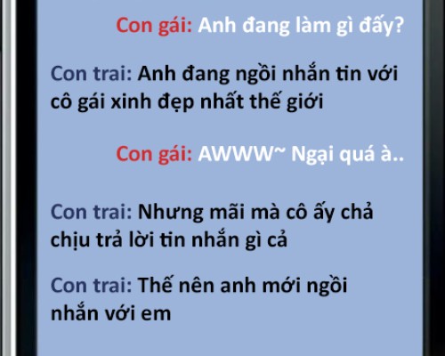 Đó là lần cuối cùng cô ấy nhắn tin cho anh ấy :))