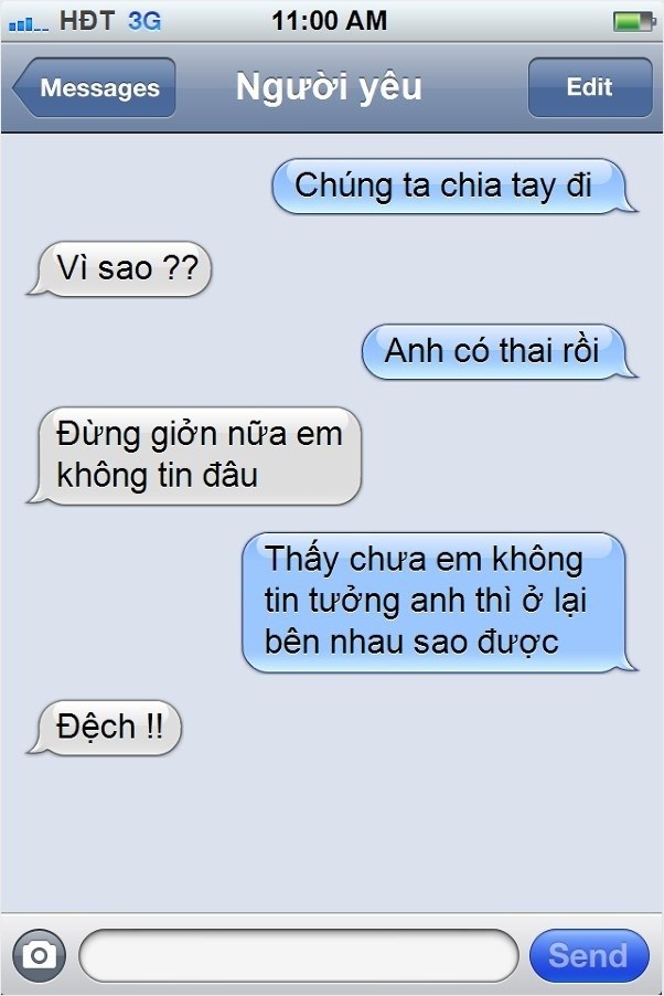 Lý do chia tay siêu lầy =))