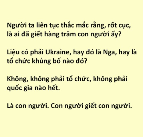 Vẫn là con người hại con người...