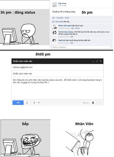 Khi sếp troll nhân viên  